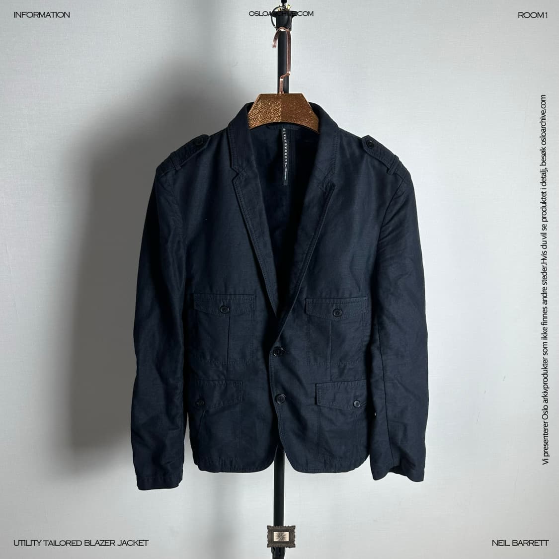 Neil Barrett Wool Blazer Jacket 상품이미지2