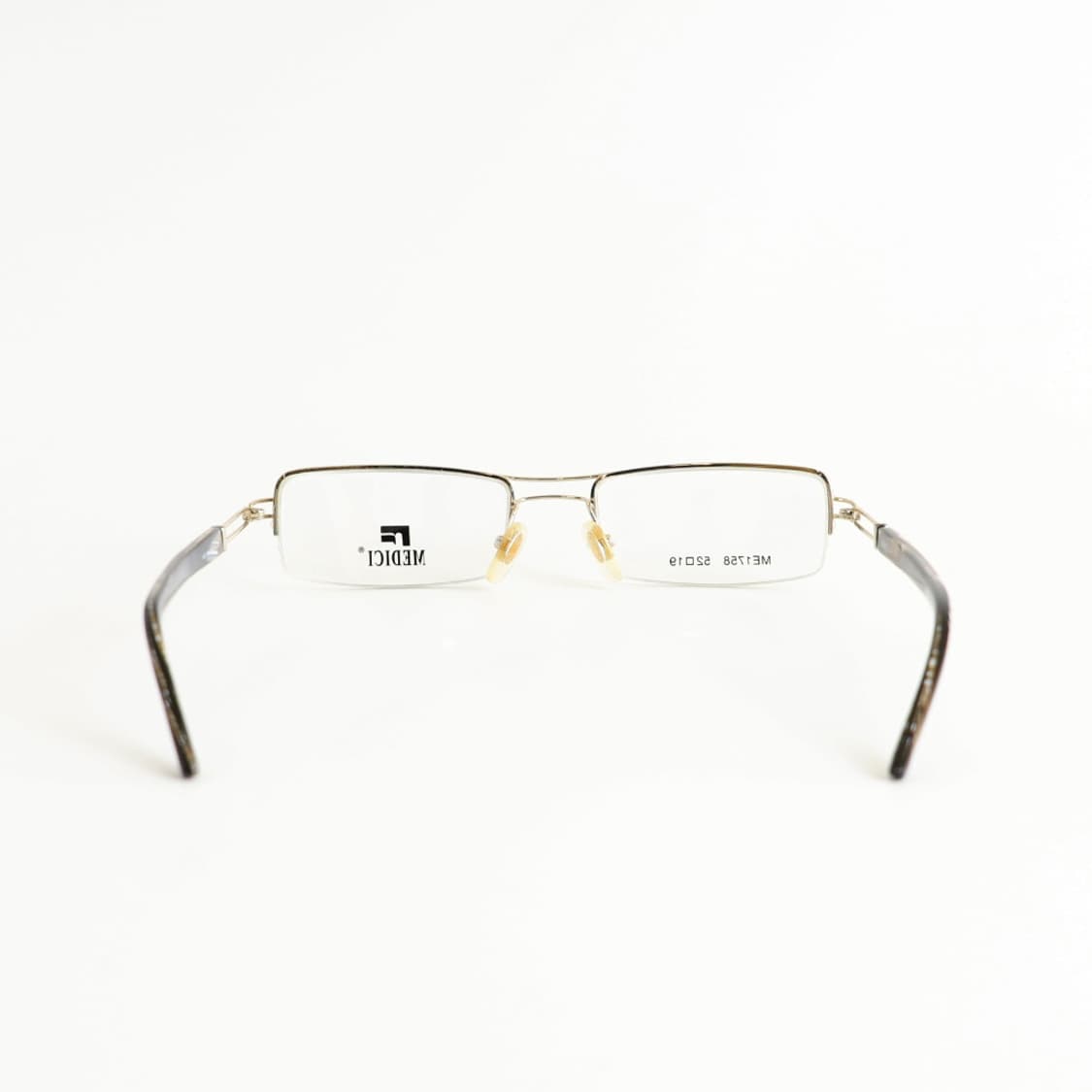 올드올즈 데드스탁 빈티지 MEDICI 투 브릿지 반무테 메탈 안경 상품이미지3