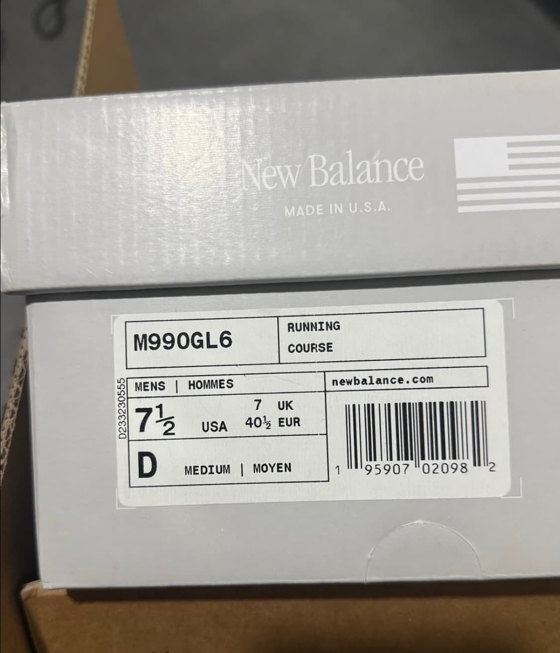 뉴발란스 New Balance 990v6 255새상품(공홈구매) 상품이미지4