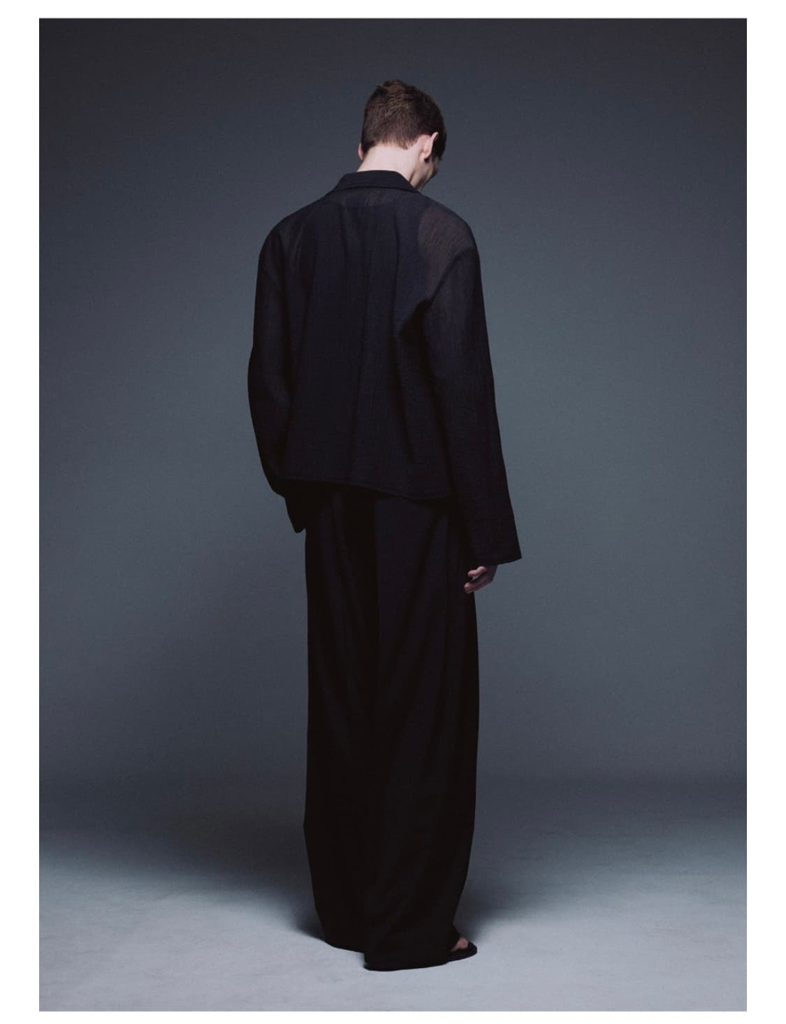 (우마뭉)Crinkled Cotton Zipup Jacket_Black 상품이미지5