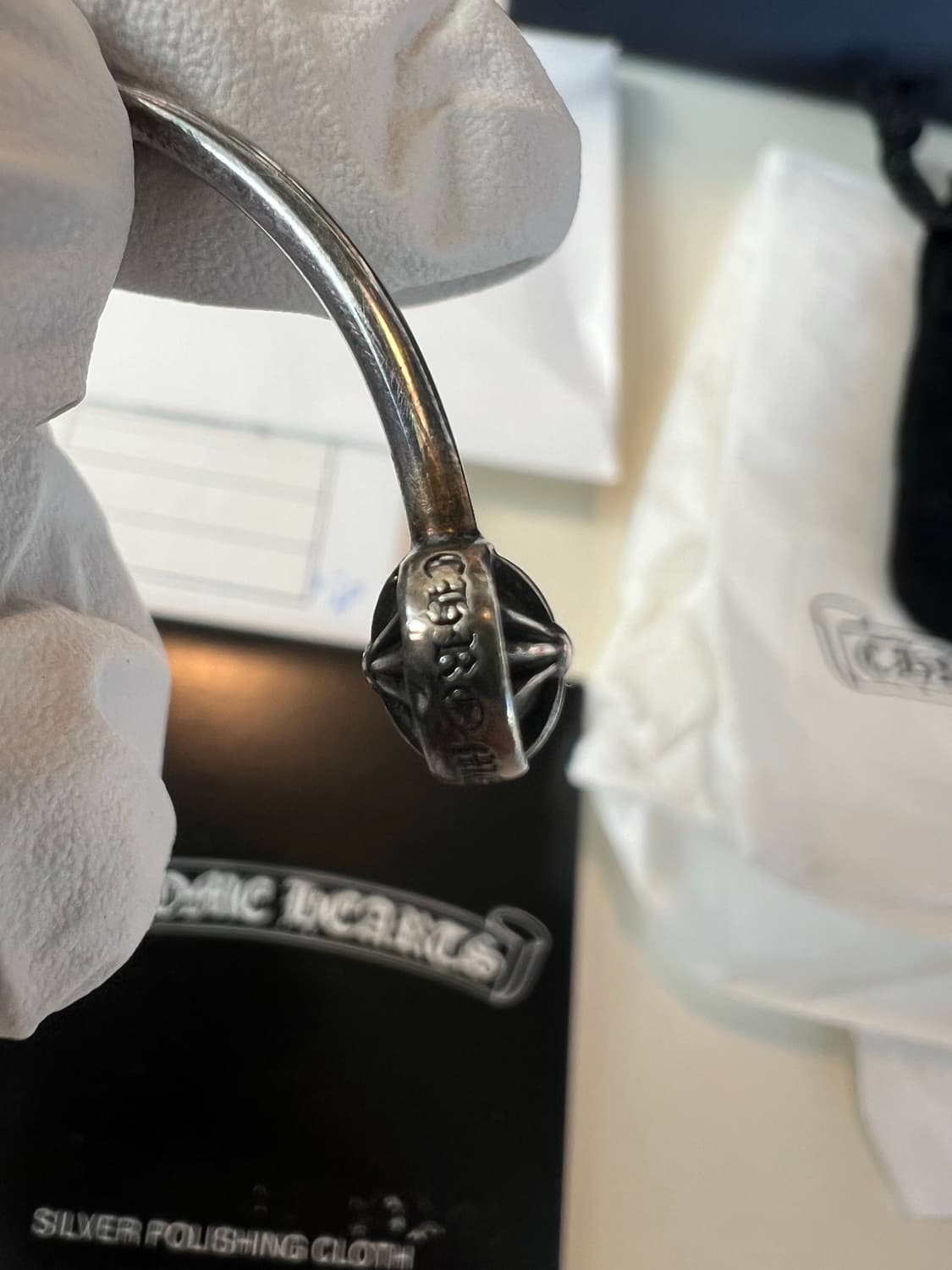 크롬하츠 스키니 타이니 크로스 뱅글 팔찌 상품이미지6