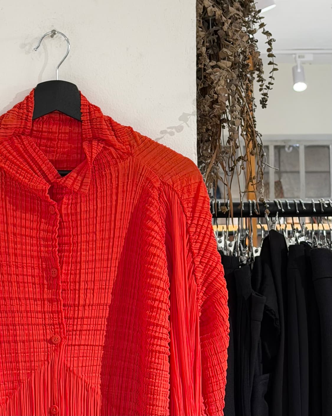 이세이 미야케 레드오렌지 롱 슬리브 셔츠 상품이미지3