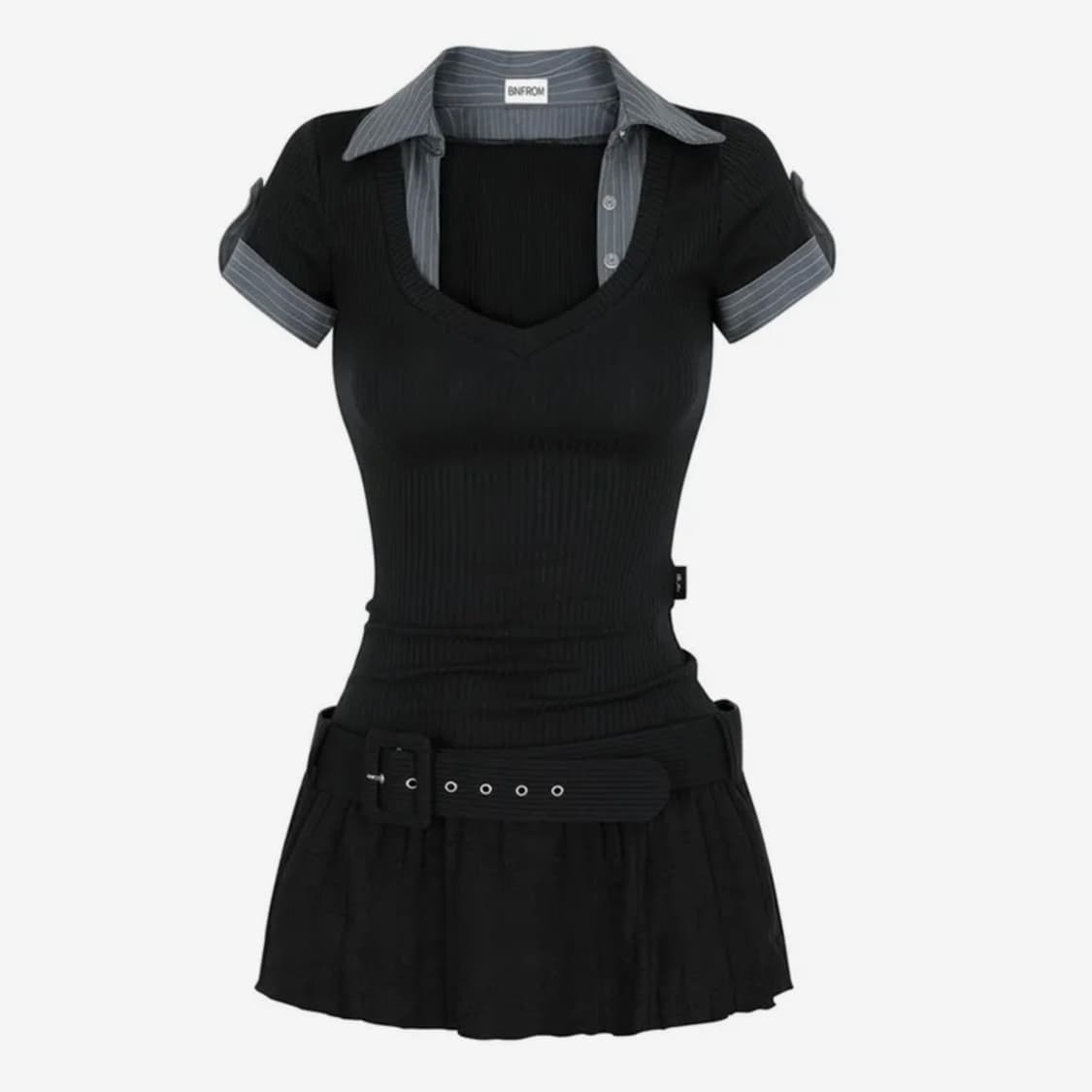 비엔프롬 원피스 STUDY WASIT BELT DRESS 상품이미지1