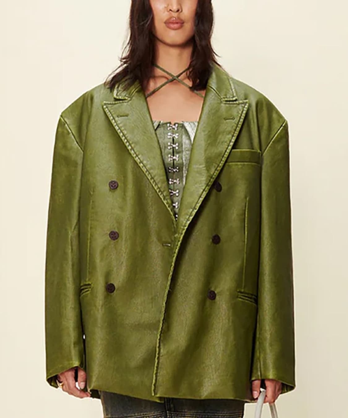 House of sunny 가죽 블레이저 상품이미지1