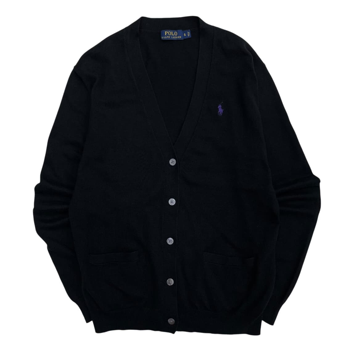 폴로 랄프로렌 퍼플포니 블랙 가디건 S 상품이미지2