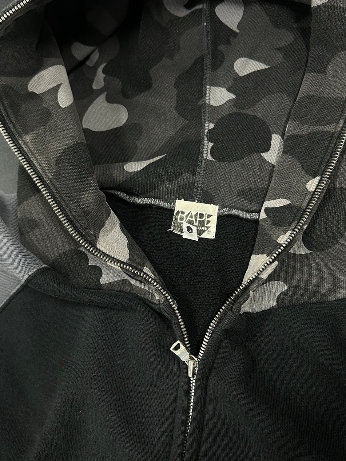 베이프 OG 다크그레이 카모 풀집업 후드집업 상품이미지5
