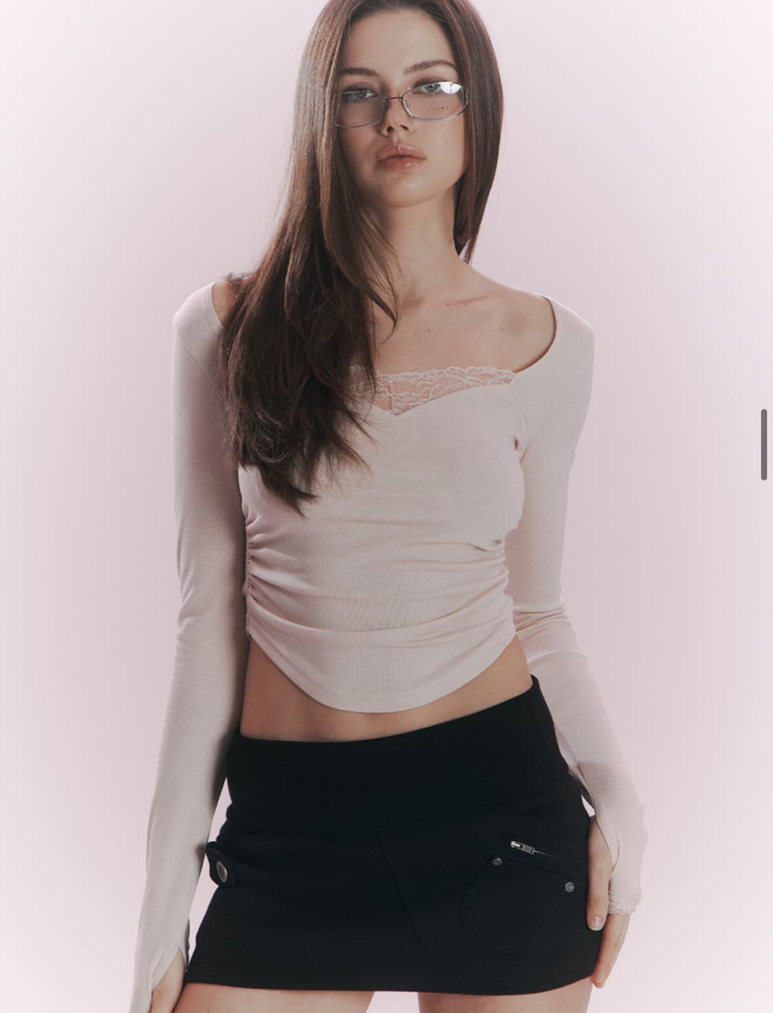 플리즈노팔로우 베라탑 베이비핑크 상품이미지4