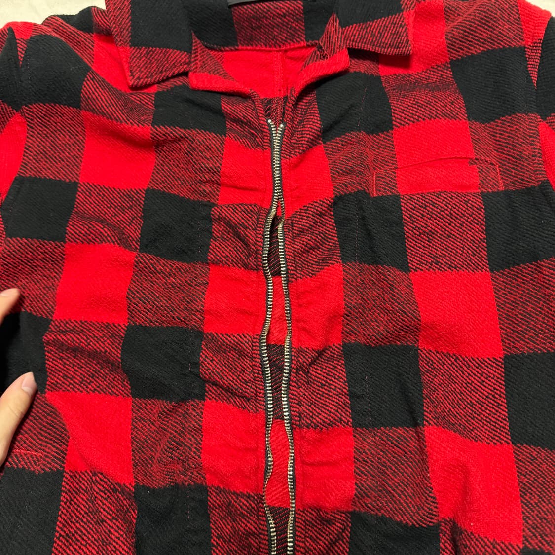 언더커버 축융 울 체크 셔츠 자켓 [5] 상품이미지9
