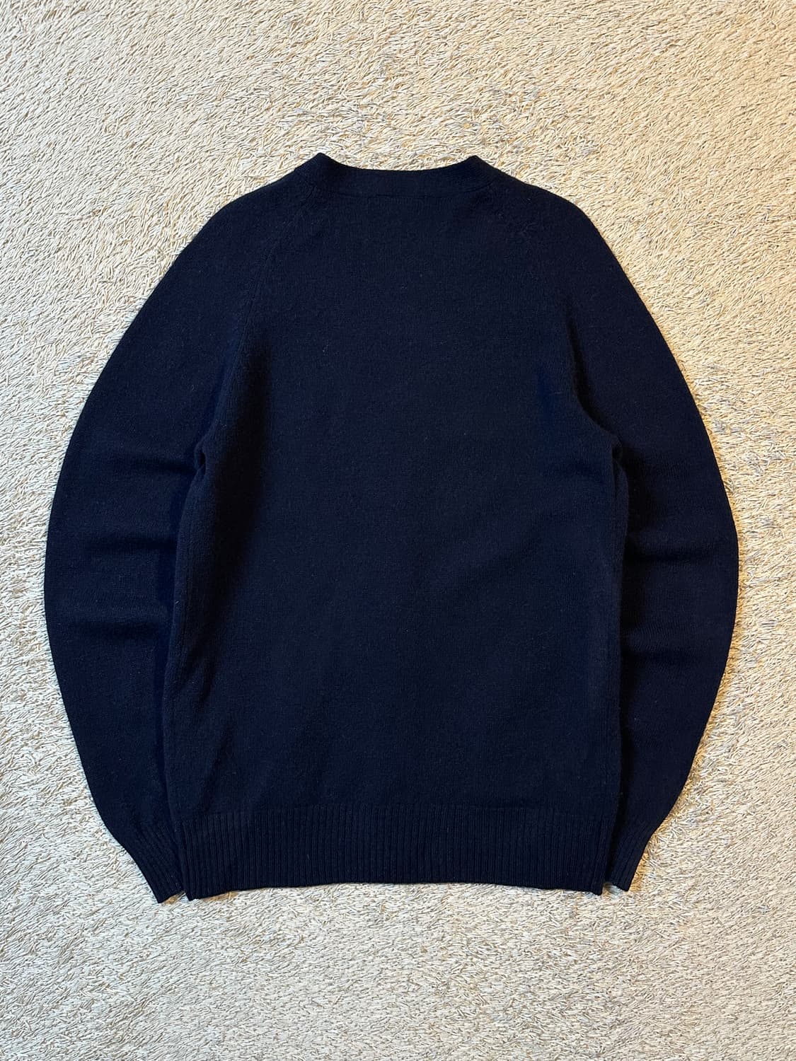 라코스테 LACOSTE 브이넥 울 가디건 네이비 상품이미지3