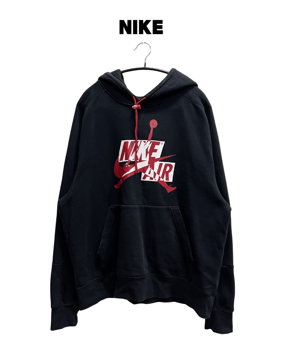 나이키 조던 프린팅 후드 티 블랙/레드 상품이미지1