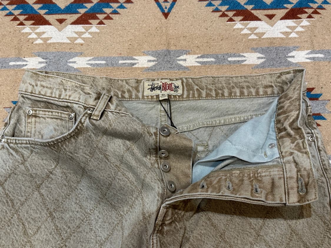 [30] 스투시 퀼티드 데님 빅 올 진 빈티지 워시 상품이미지6