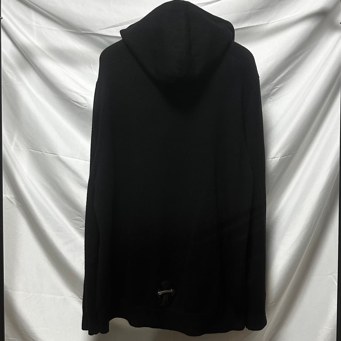 [2XL/새상품급] 크롬하츠 캐시미어 레더 패치 후드티 상품이미지2