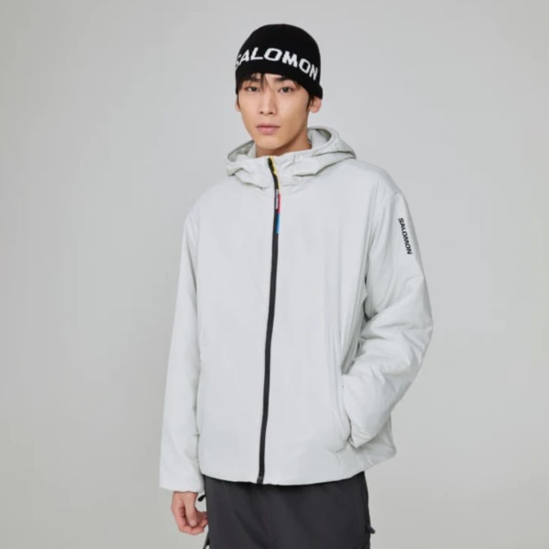 살로몬 모디세이 패딩 자켓 라이트그레이 s 상품이미지6