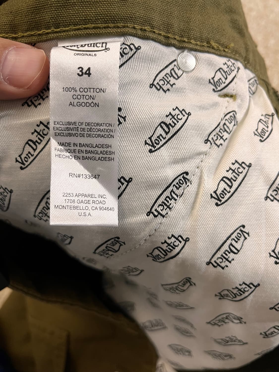 [새상품,34*32] 본더치 더블니 카펜터 팬츠 스트릿/워크웨어 대장 상품이미지6