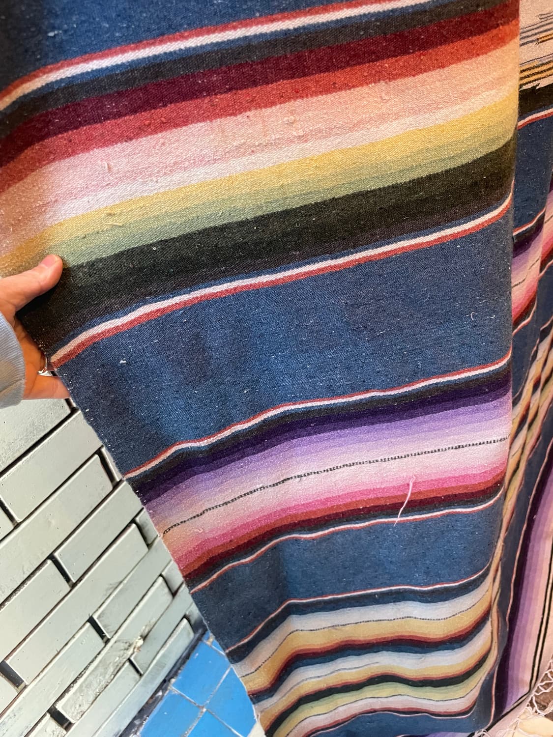 Vintage Mexican Serape Blanket / 멕시칸 사라페 상품이미지7