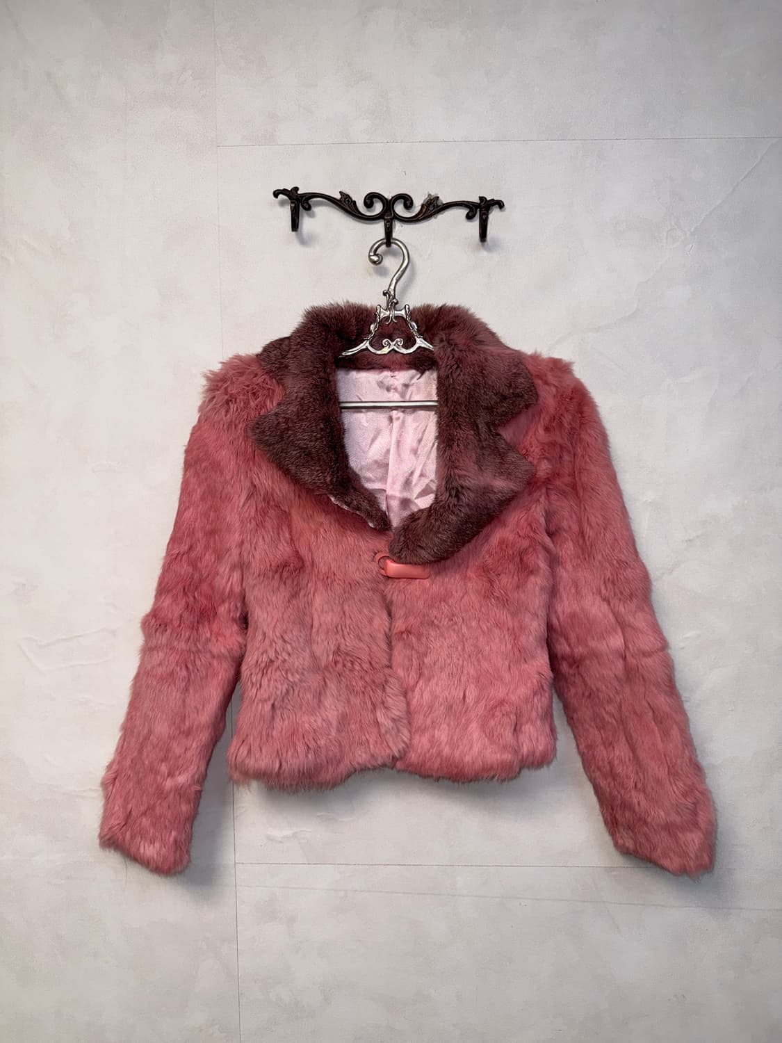 Baby pink rabbit fur jacket  상품이미지4