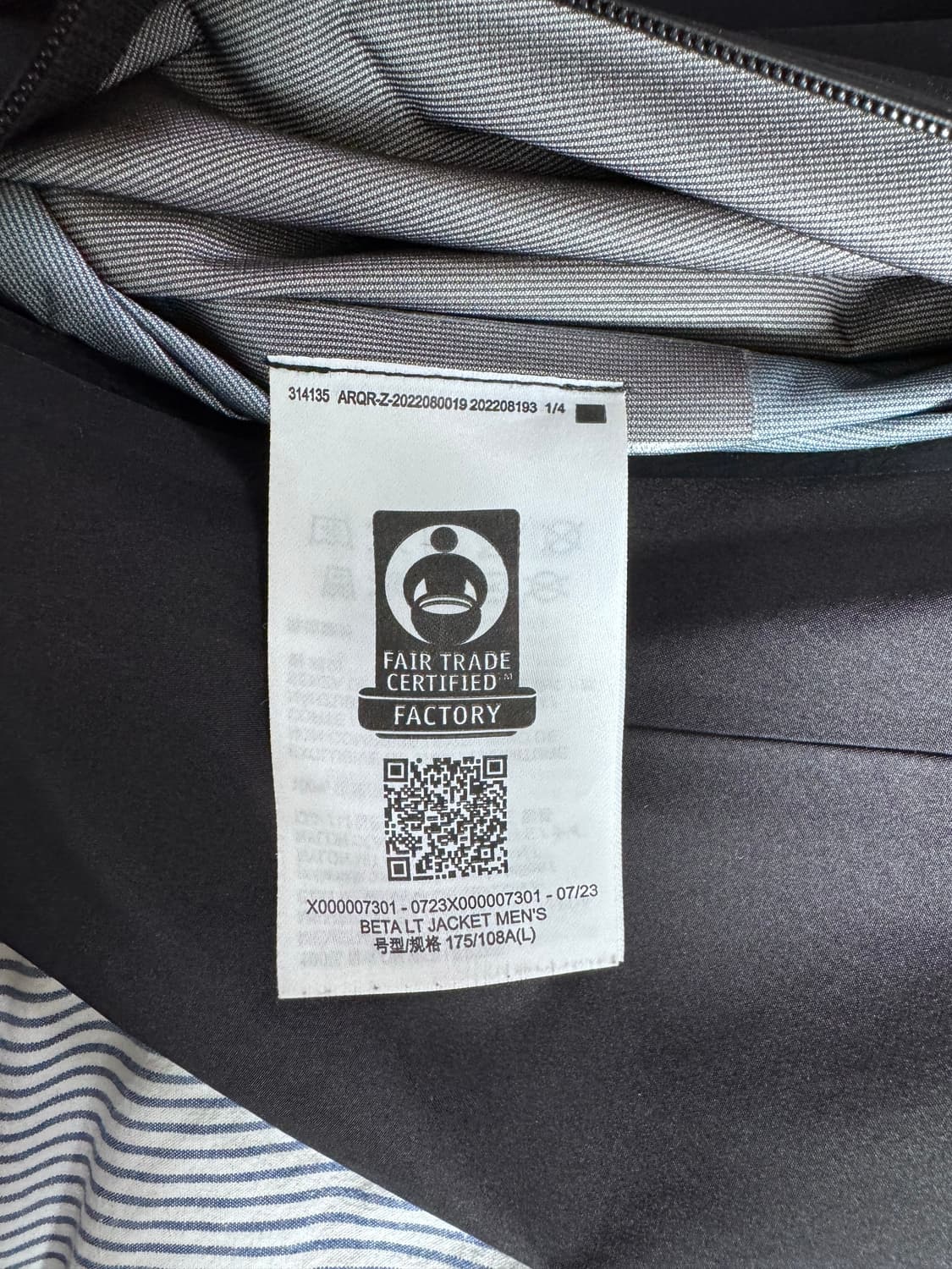 (풀구성) 아크테릭스 베타 LT 자켓 블랙  상품이미지10