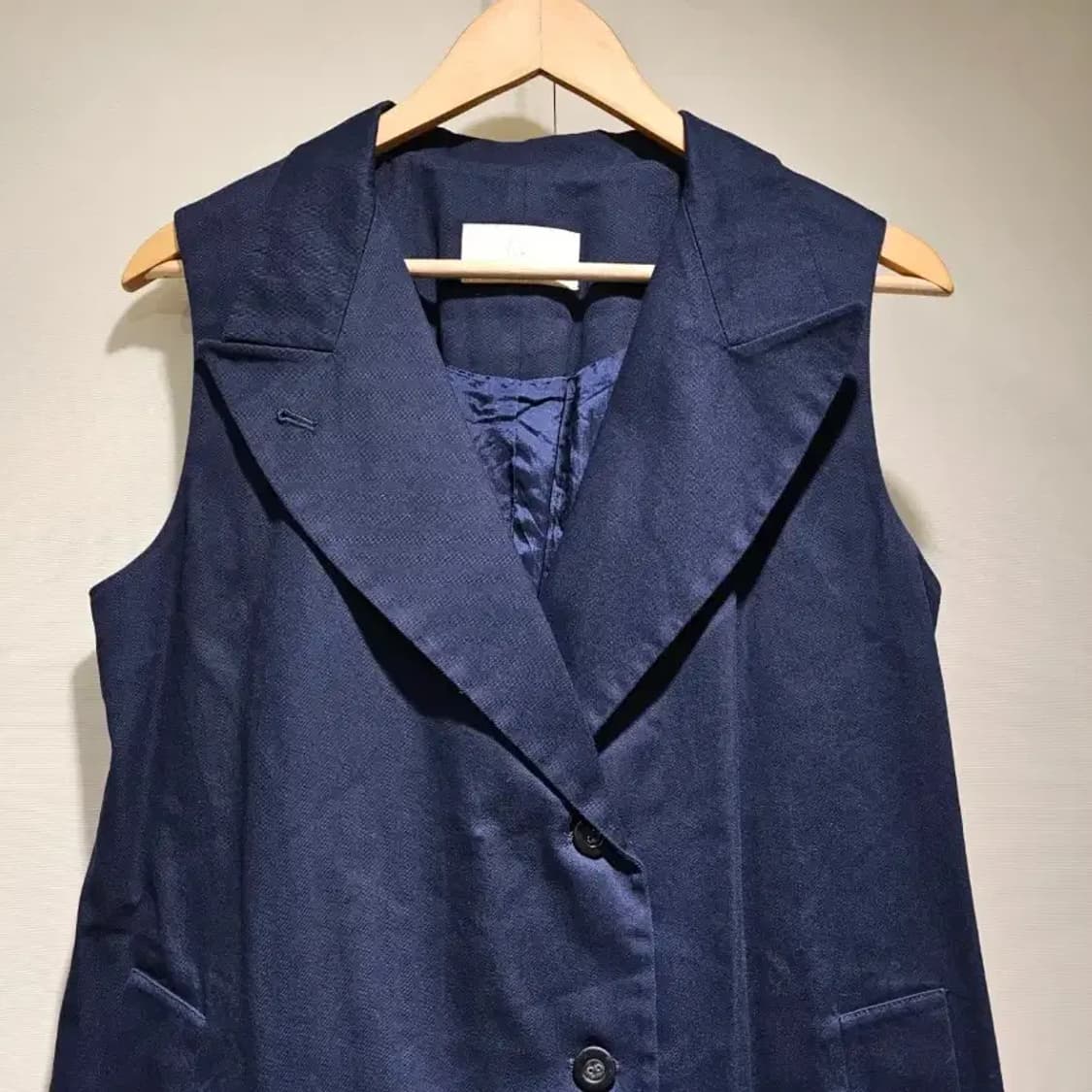 구호(KUHO) 네이비 롱 베스트 ~55반 상품이미지2