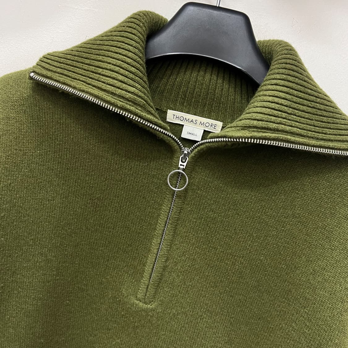 토마스모어 하프집업 울 니트 S 상품이미지3