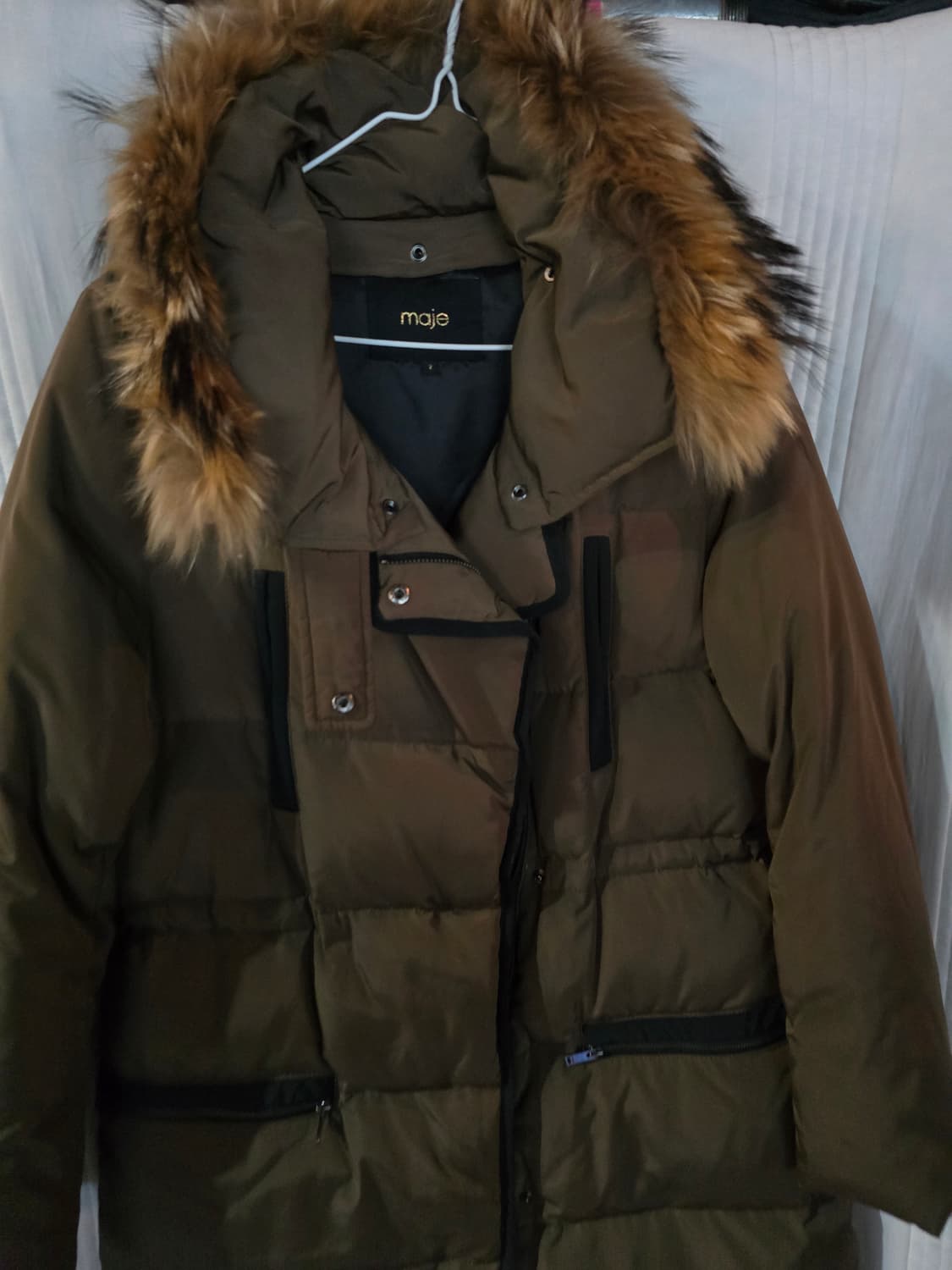 maje 마쥬 퍼 후드 오리털 패딩 상품이미지2