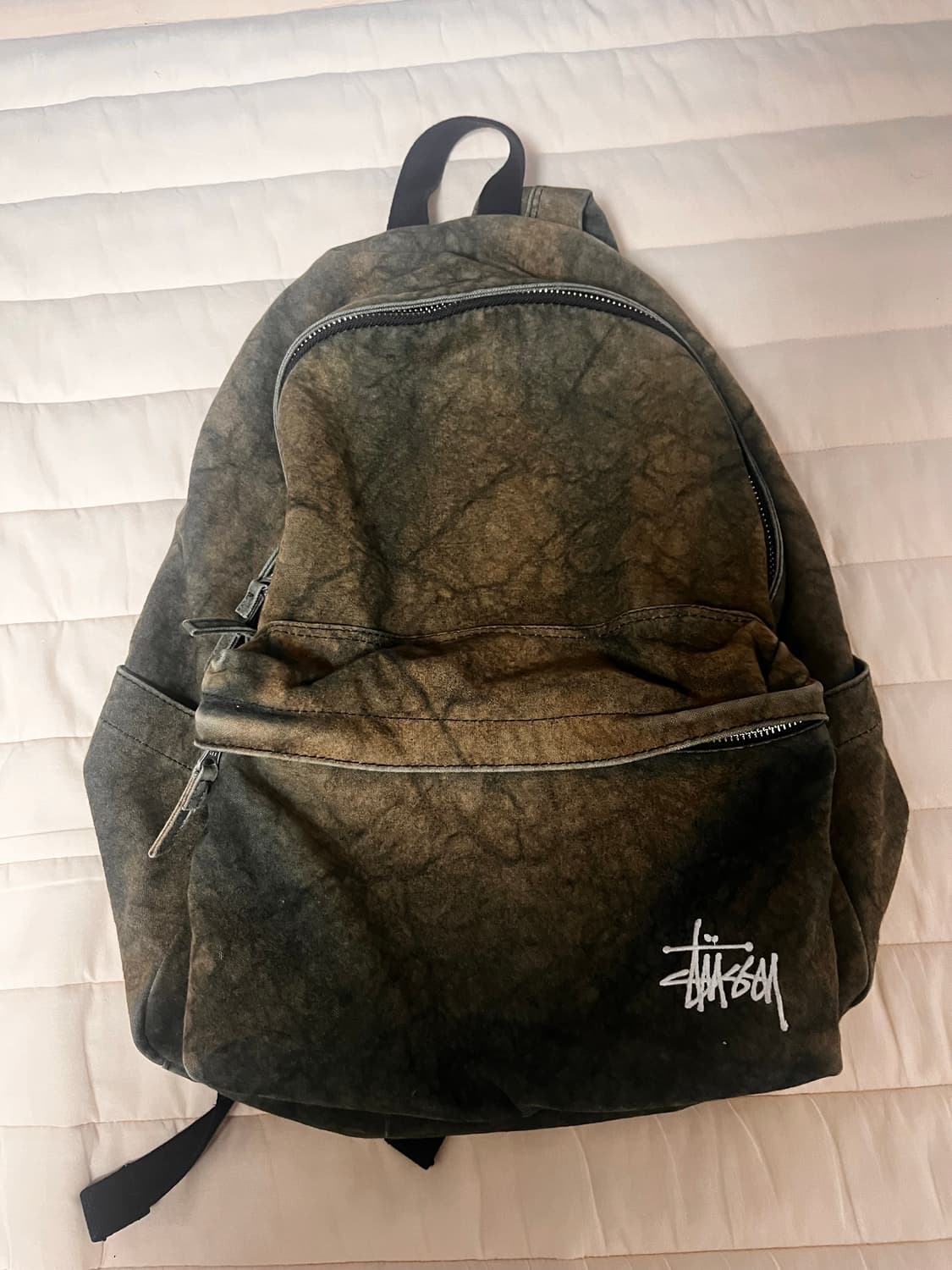 Stussy Canvas Backpack Washed Black 상품이미지2