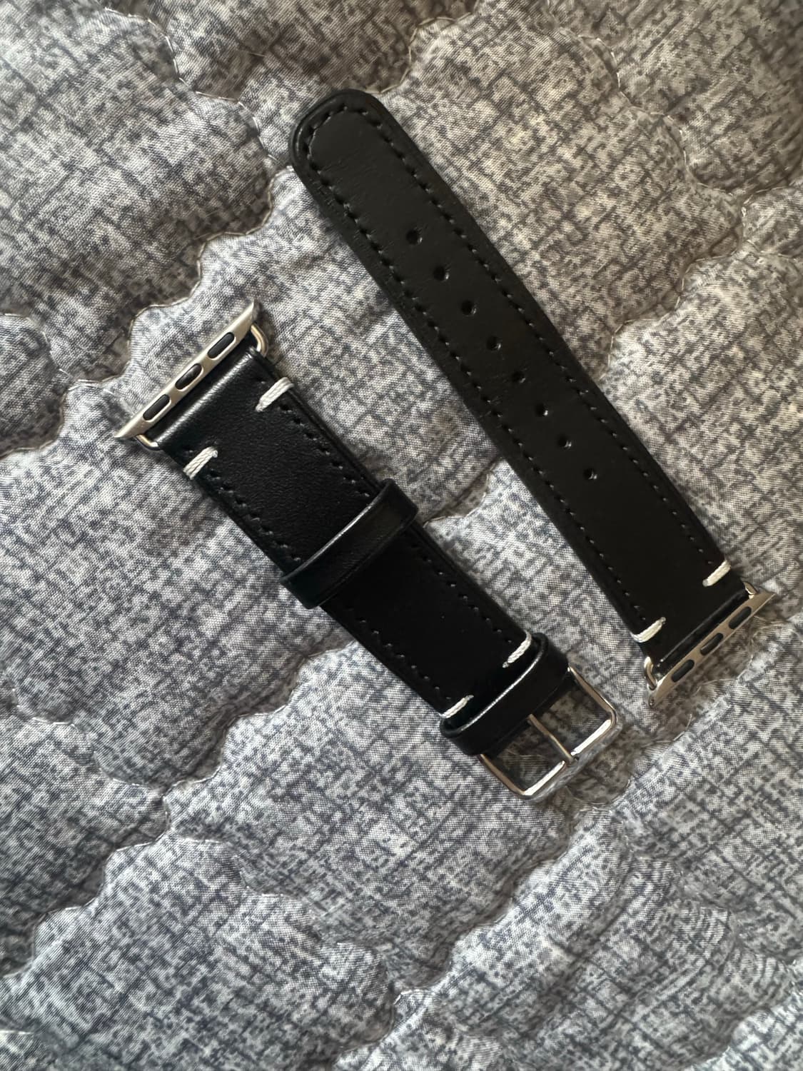 월스와일무브먼트 애플워치 스트랩 블랙실버 40-42 상품이미지3