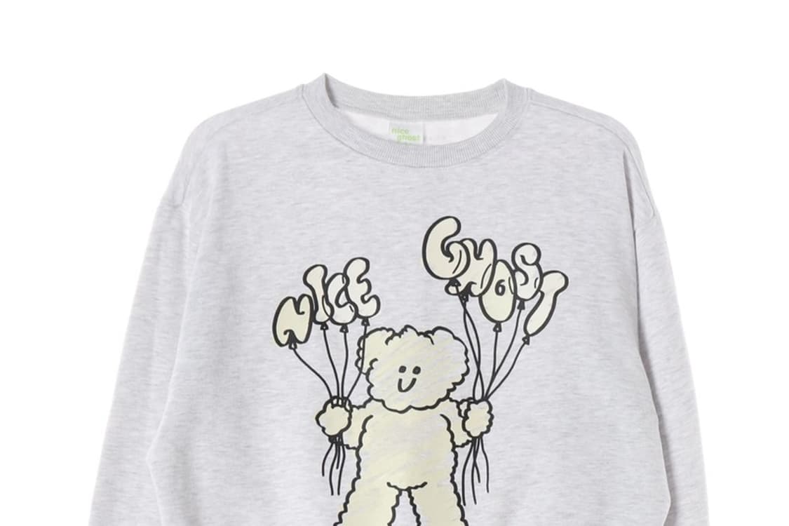 나이스고스트클럽 벌룬 마카 드로잉 UV 맨투맨 S 상품이미지3