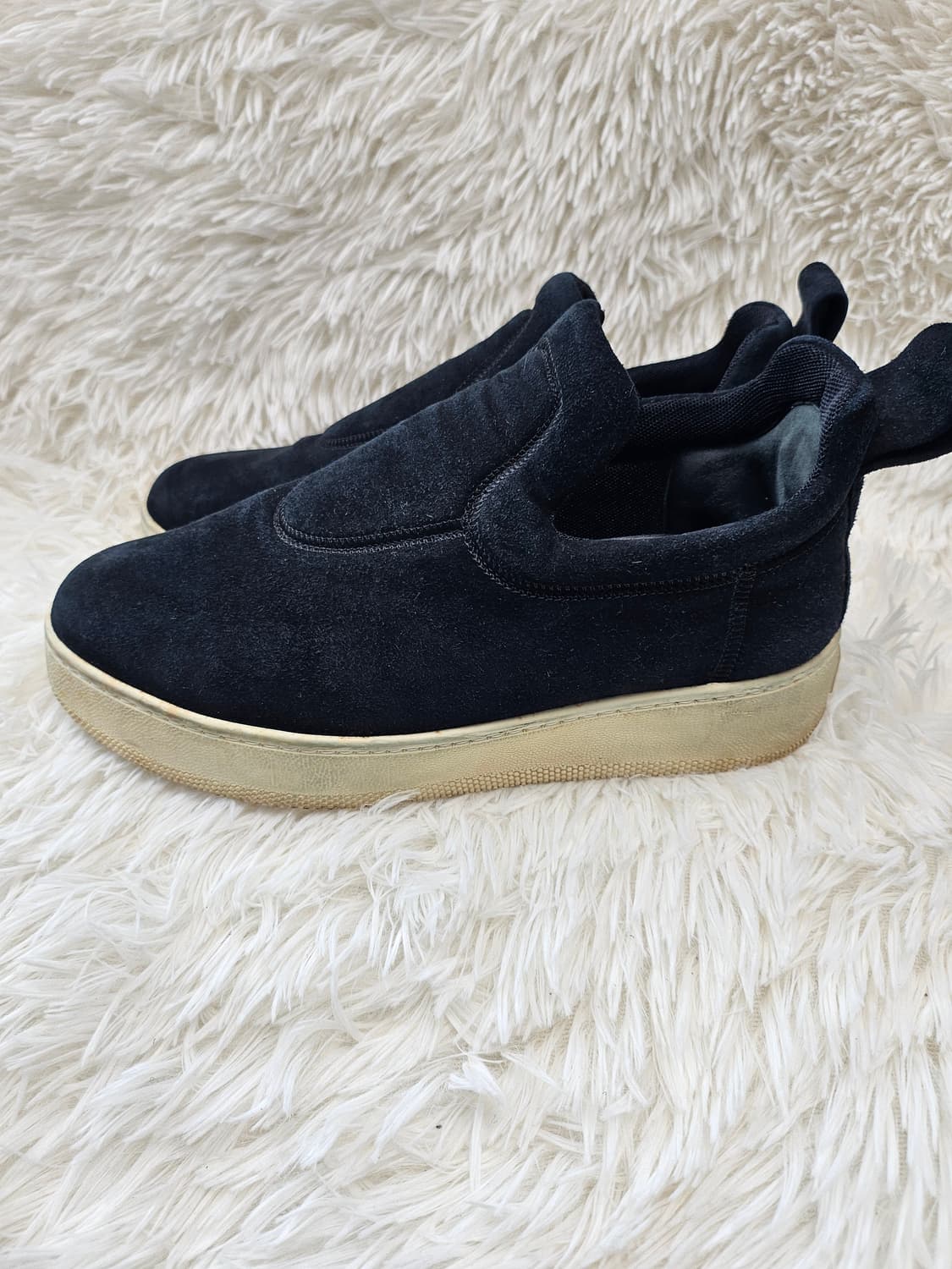 셀린느 블랙 스웨이드 슬립온 스니커즈 240(38) 상품이미지3