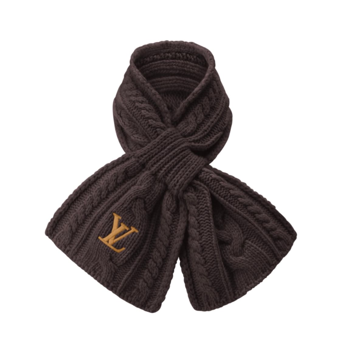 루이비통 LV 미니 케이블 머플러 브라운 (새상품) 상품이미지1
