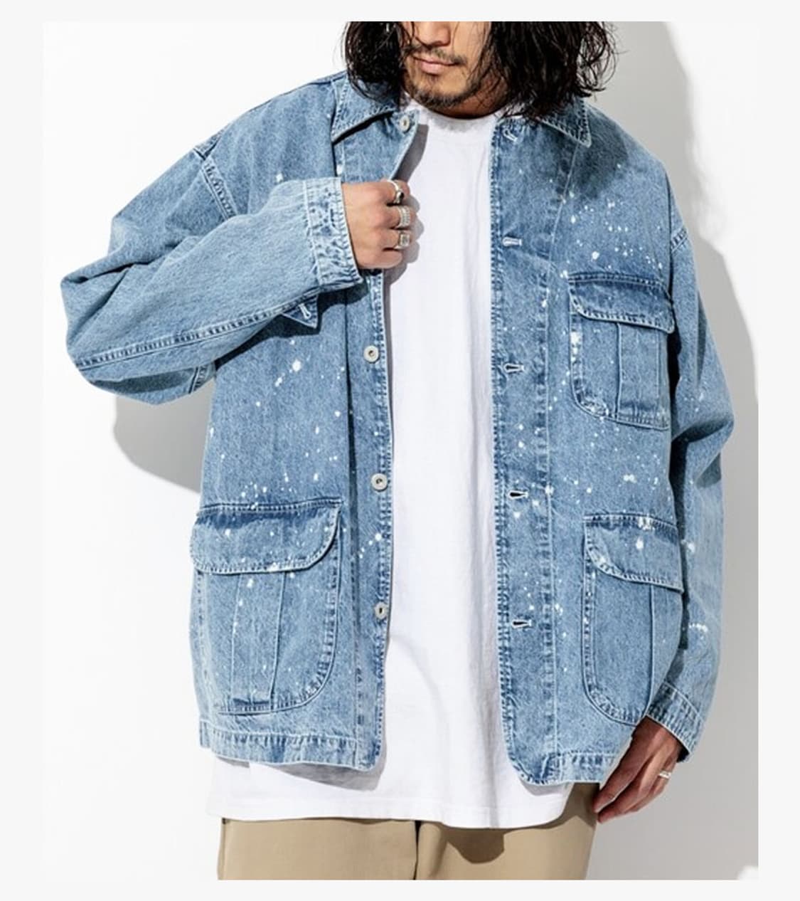 HINSON - 25SS PAINT DENIM COVERALL JK 상품이미지4