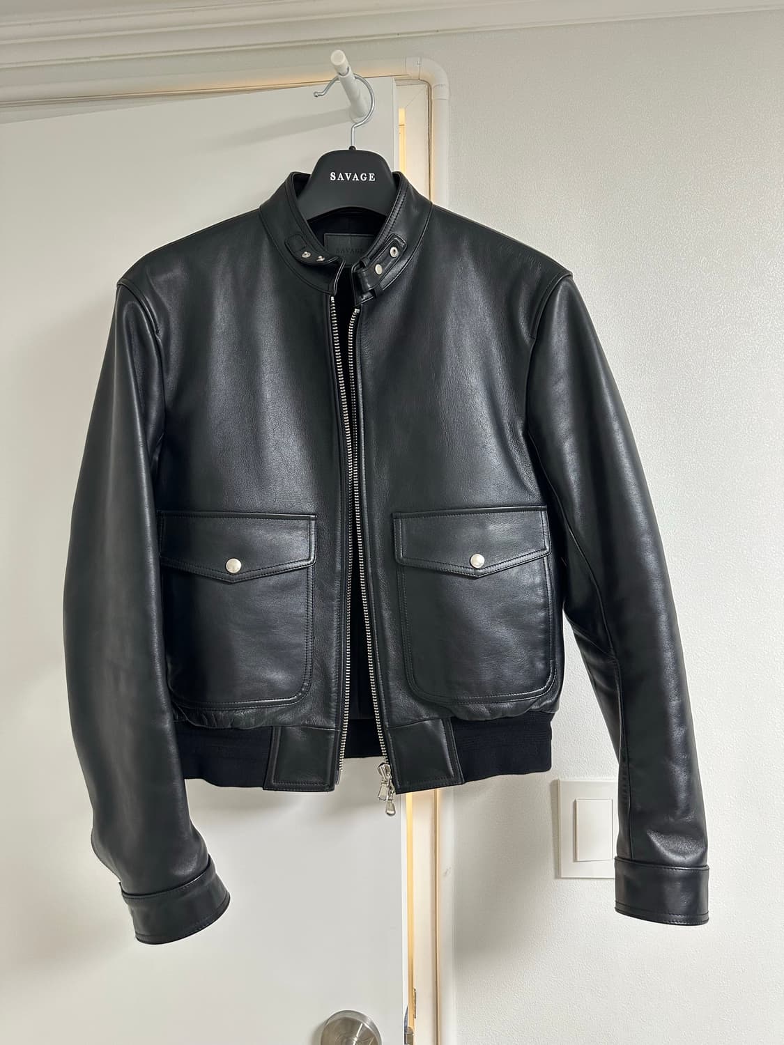 세비지 24fw 레더 A2 자켓 M사이즈 상품이미지7