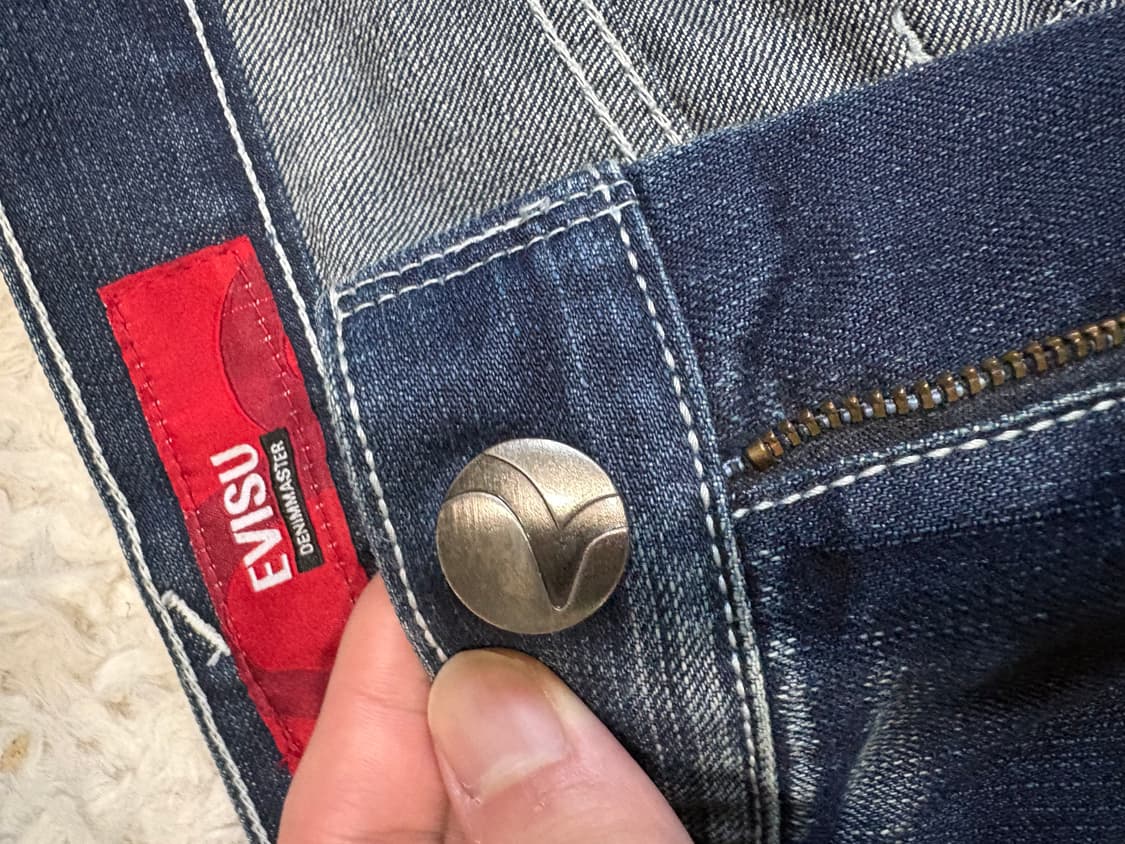 [32] 에비수 은색로고 플레어진 청바지  상품이미지7