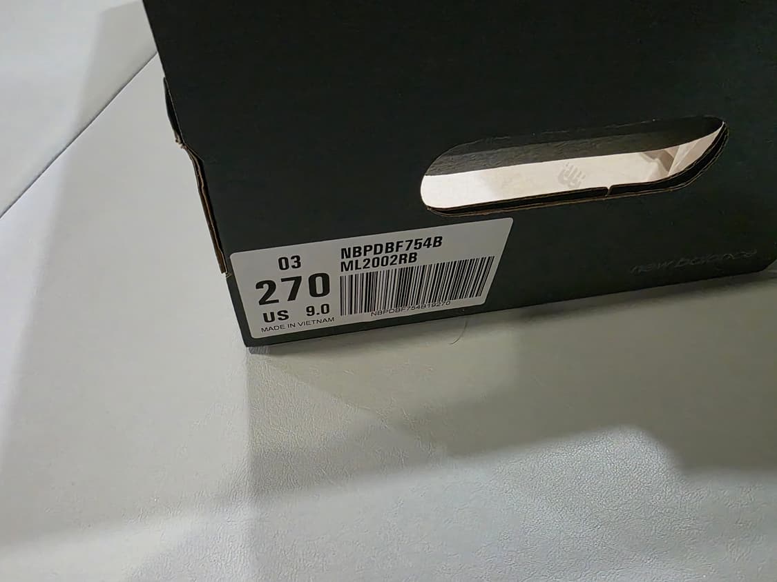 뉴발란스 ML2002RB 블랙 270 새상품 상품이미지2