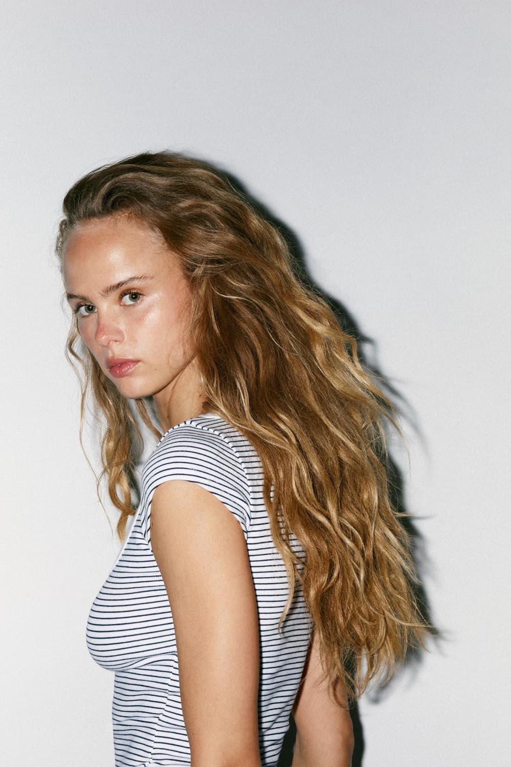 ZARA 자라 라운드넥 티셔츠 스트라이프 상품이미지3