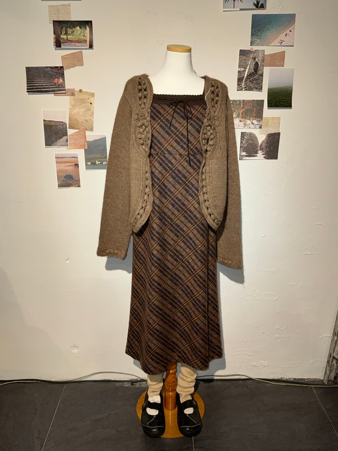 알파카 모헤어 혼방 가디건 상품이미지2