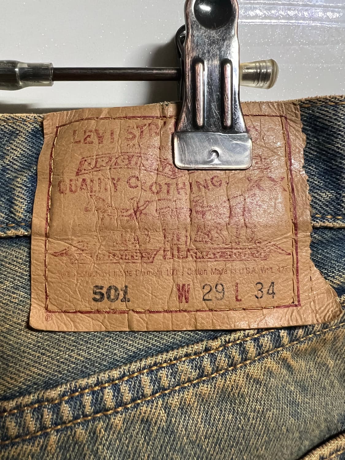빈티지 90s 리바이스 커스텀 데님팬츠 상품이미지6
