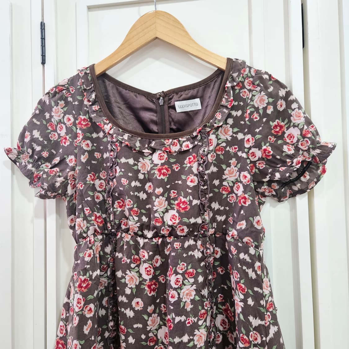 (LODISPOTTO 로디스포토)플라워 쉬폰 프릴 원피스 상품이미지3