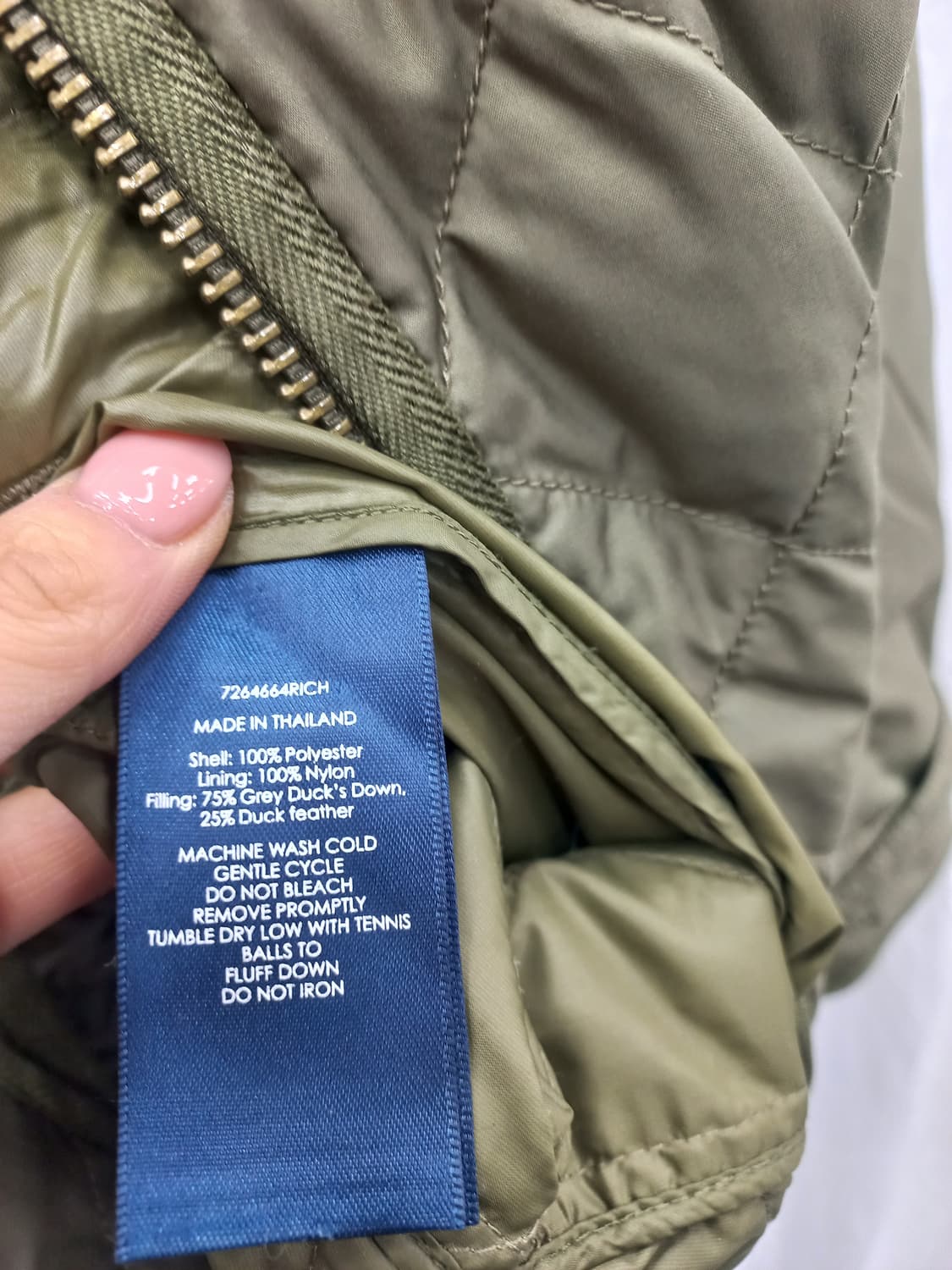 랄프로렌 퀼팅 자켓 (여85) 상품이미지5