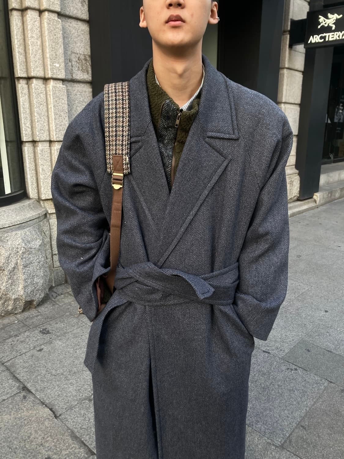 마리아노 해링본 코트 [M] 상품이미지3