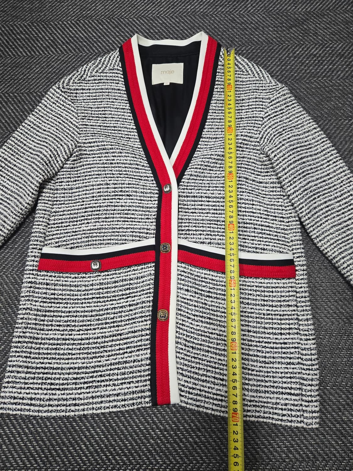 마쥬 비살라 트위드 자켓 에크루 느와르 상품이미지9