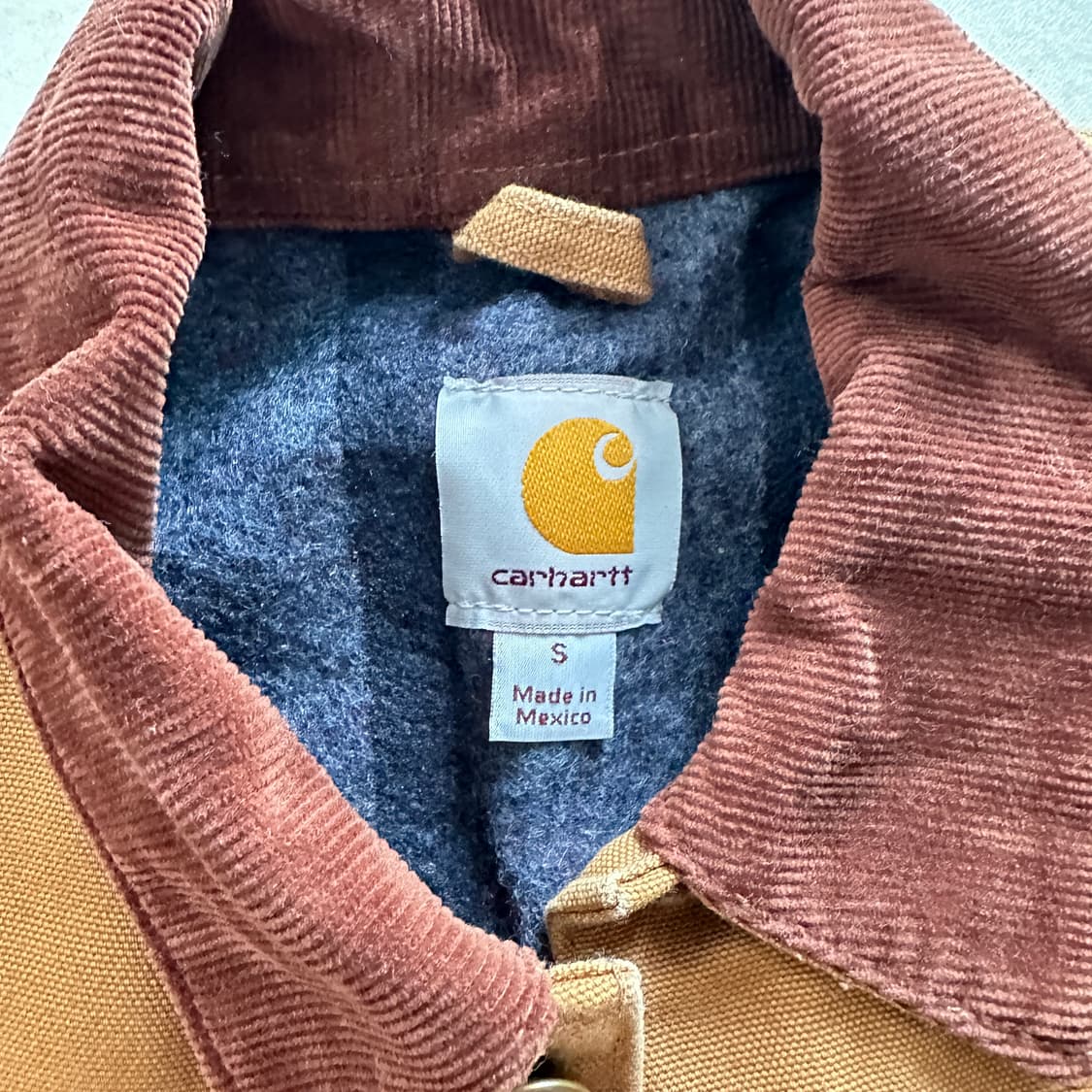 17년생산 칼하트 C001 브라운 초어자켓 S 멕시코 상품이미지2