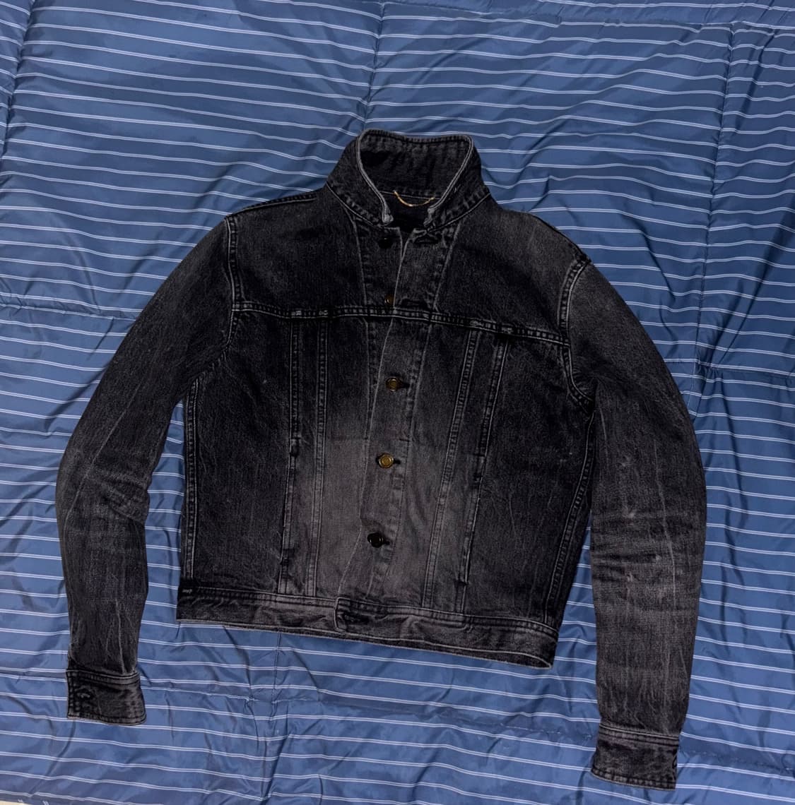 생로랑 흑청 트러커 상품이미지1