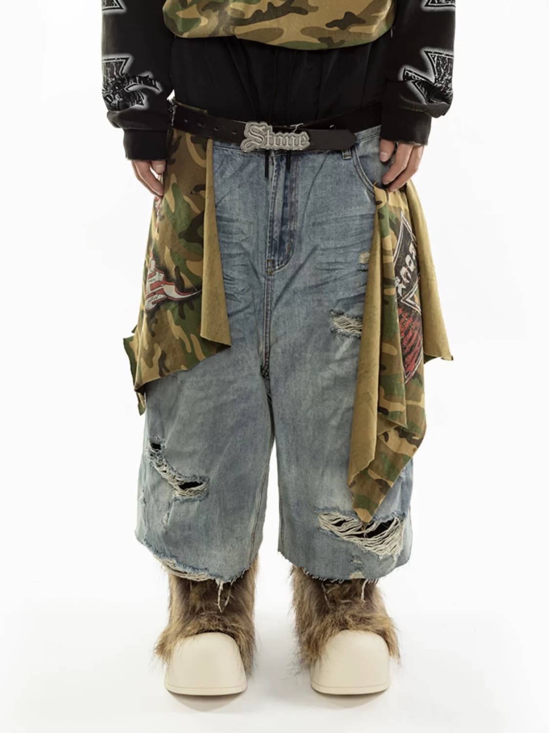 FVVO FREEWORLDER & ROCKSTA 2.0 퍼 하이탑 스니커 상품이미지1