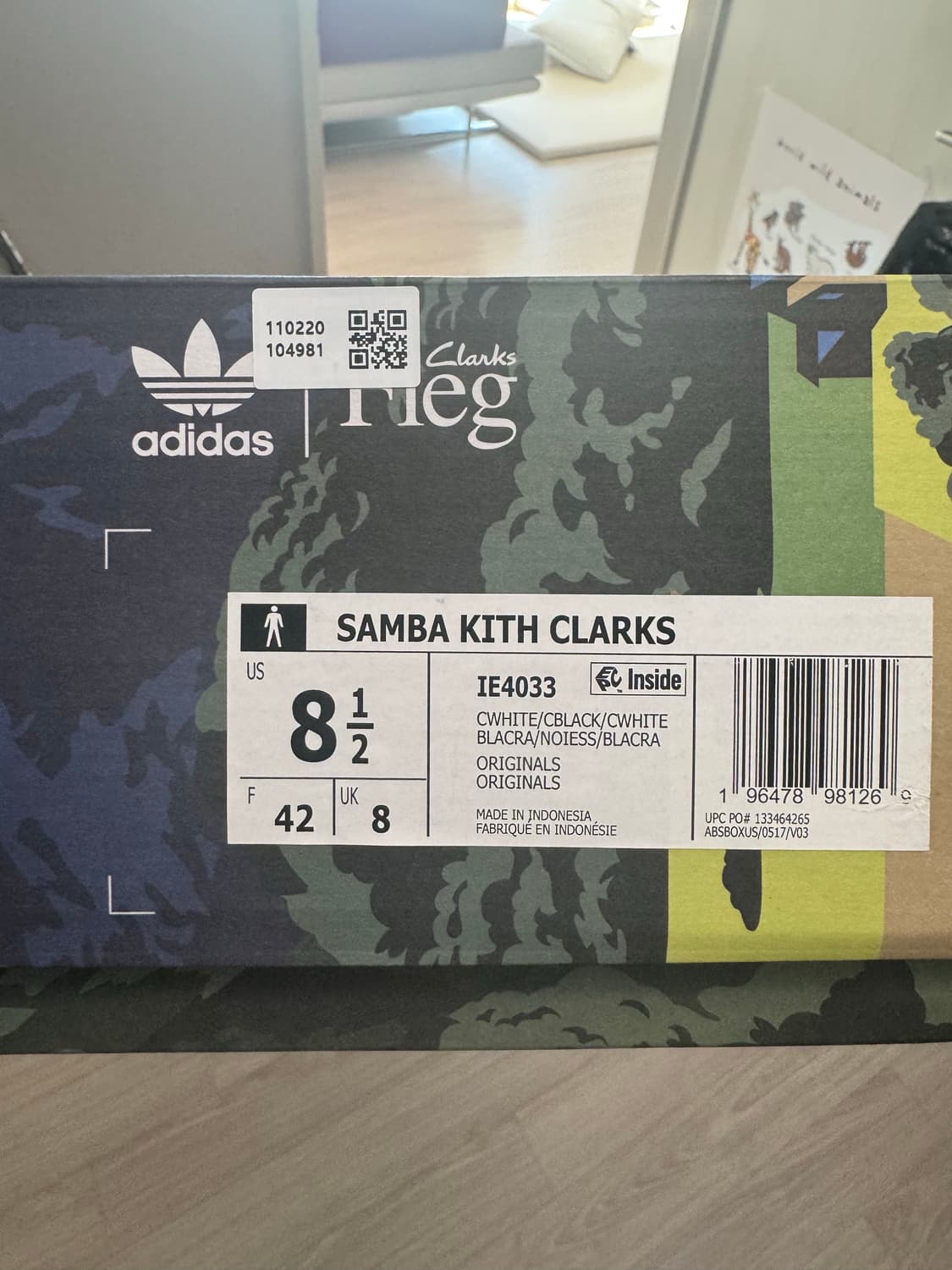 아디다스 삼바 클락스 로니 피그 흰검 265  상품이미지2