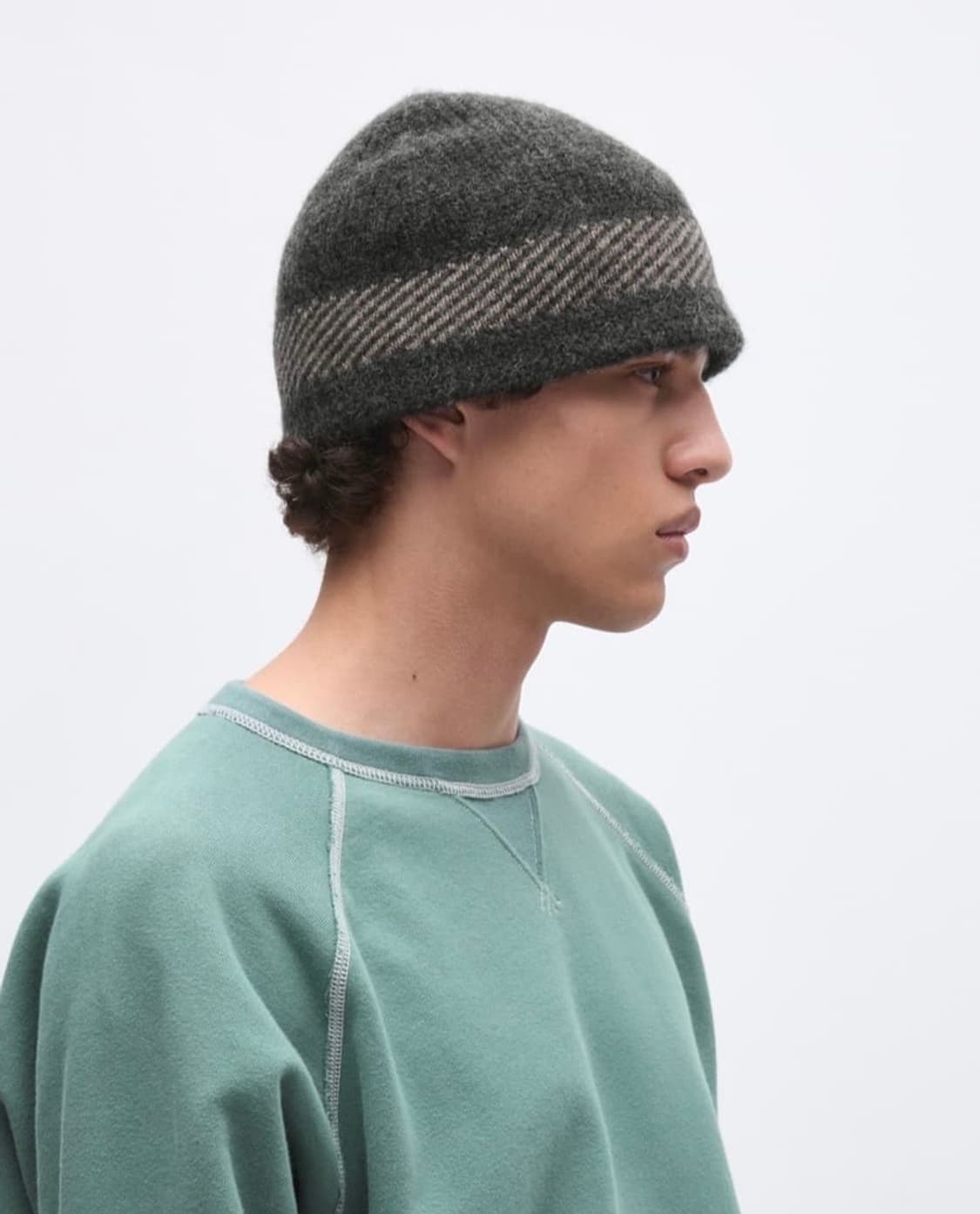 카키스 Mod Knit Hat 모드 니트 비니 햇 차콜 상품이미지3