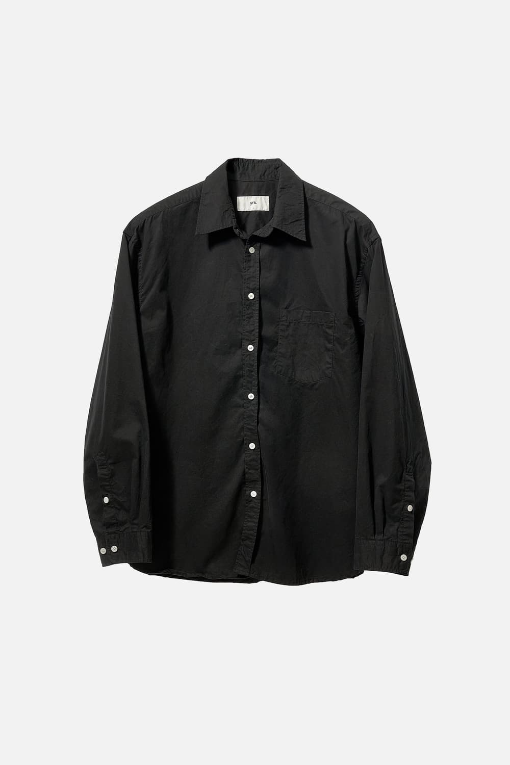 [M]Black poika shirt regular fit 상품이미지4
