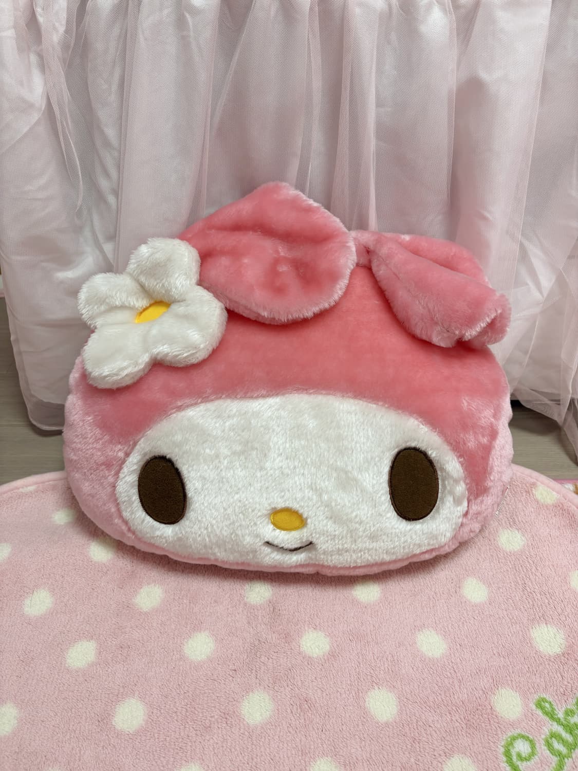 마이멜로디 쿠션 로즈보아 방꾸 호피무늬 베개 히메갸루 상품이미지1