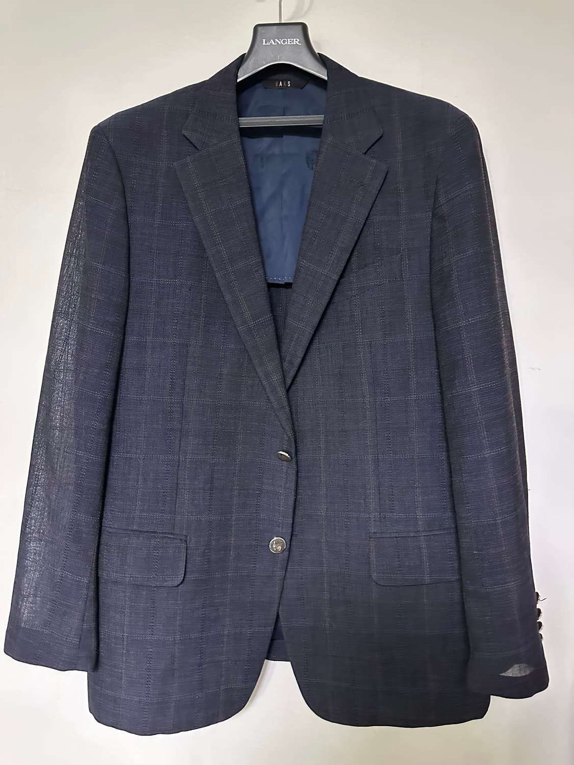 DAKS 남성 체크 자켓 상품이미지1