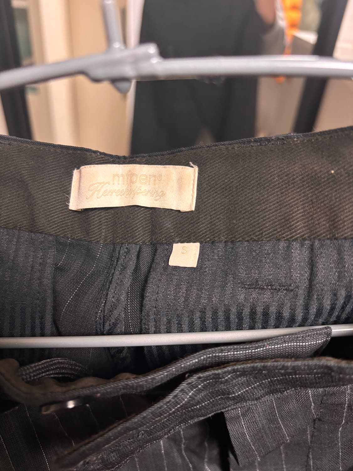 핀 스트라이프 울팬츠 상품이미지3