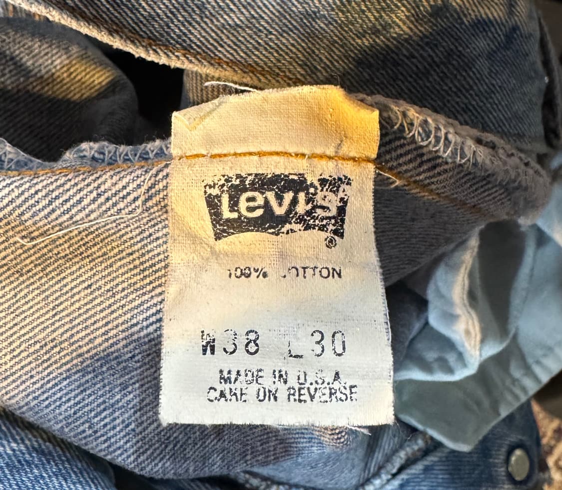 90s usa 빈티지 리바이스 501 데님 38(35~37) (596) 상품이미지4